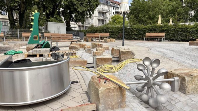 Reisinger-Anlagen vor Eröffnung: Wasserspielplatz wartet auf technische Abnahme Reisinger-Anlagen vor Eröffnung: Wasserspielplatz wartet auf technische Abnahme